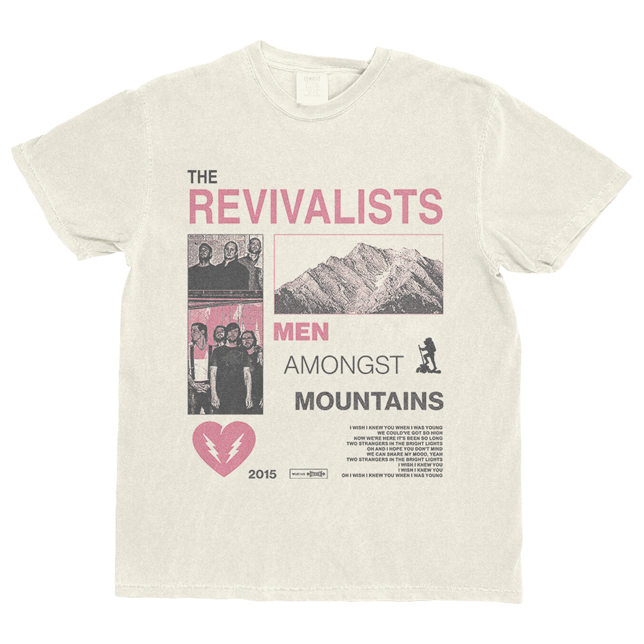 Cream-colored ’The Revivalists’ band t-shirt.