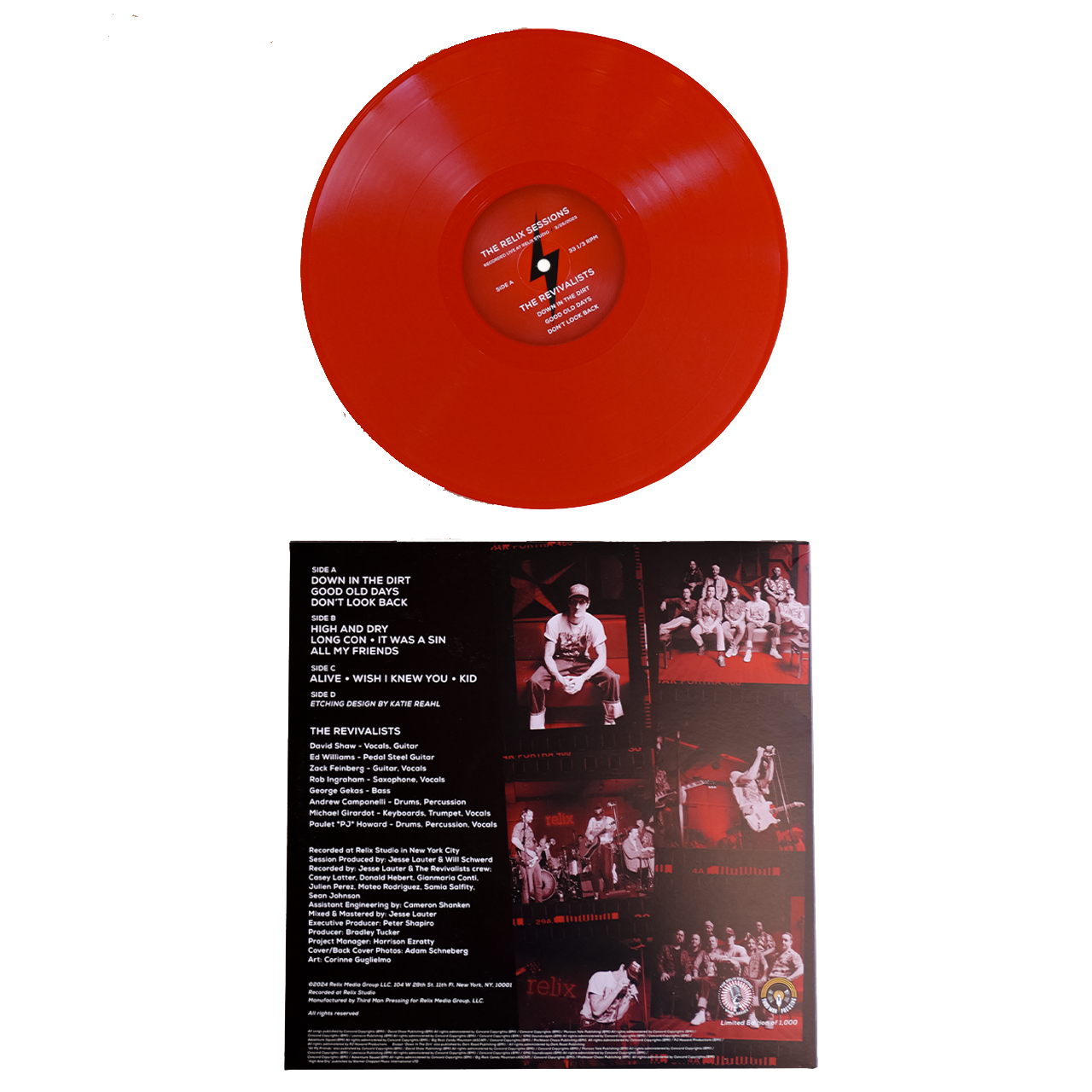 The Relix Sessions Vinyl 2LP with Custom Etching