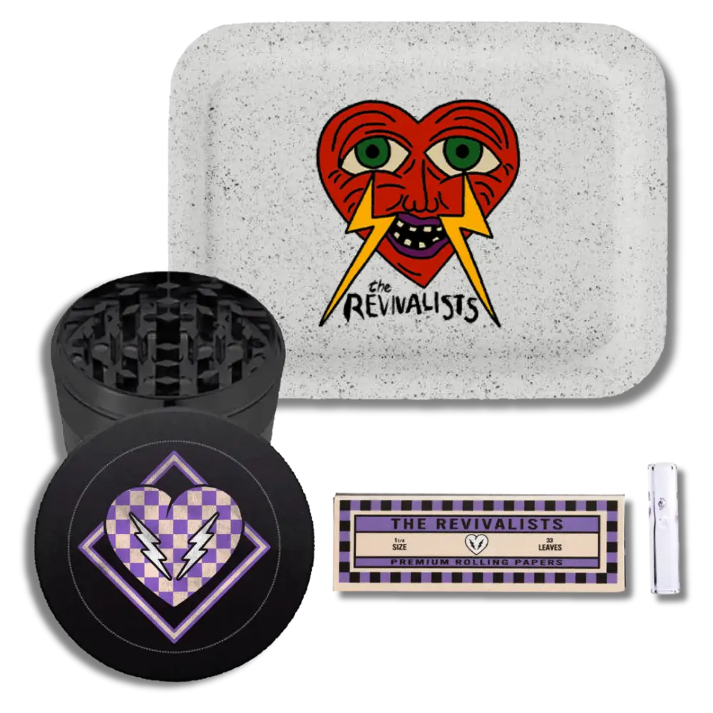 Rolling tray and accessories.