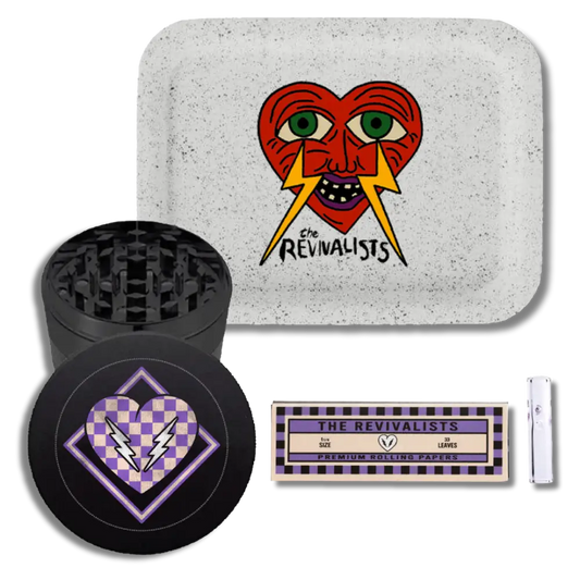 Rolling tray and accessories.