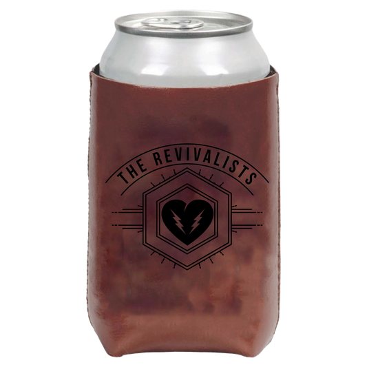 Badge Leather Koozie