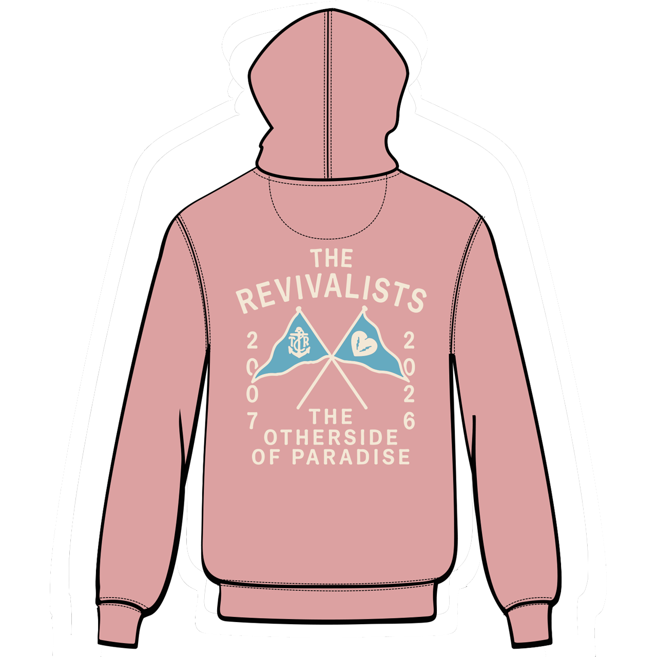 (PRE-ORDER) Otherside of Paradise at Sea Diver Hoodie (PINK)