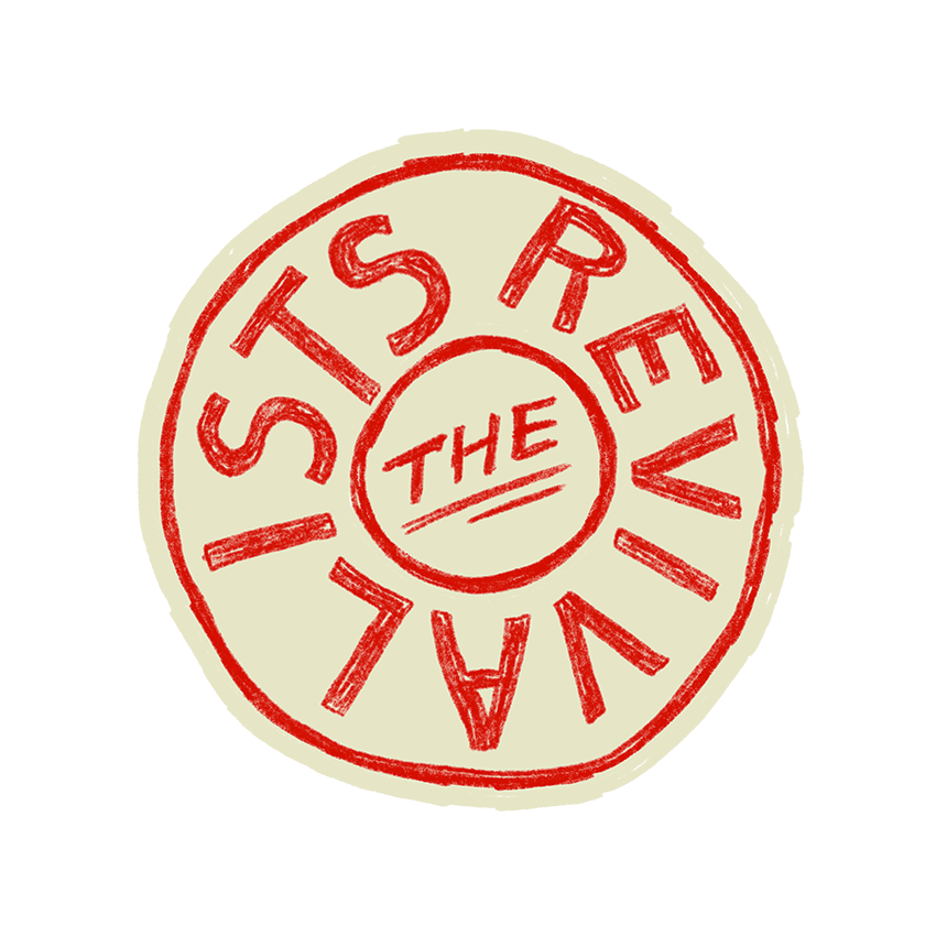 Vintage Drawn Circle Name Sticker