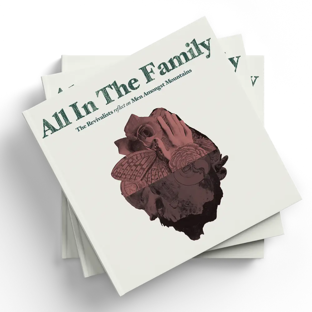 Stacked album covers.