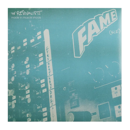 Album cover for ’Fame’ by The Revivalists featuring a stylized cityscape design.