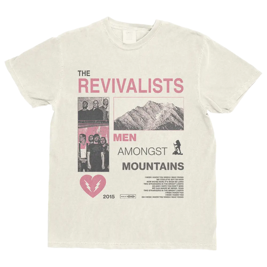 Cream-colored ’The Revivalists’ band t-shirt.